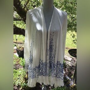 Angel of the North Linen Gauze Shrug
